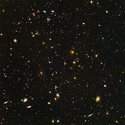 The Hubble Ultra Deep Field showcases galaxies from an ancient era when the universe was younger, denser, and warmer according to the Big Bang theory.