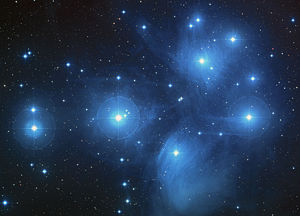 The Pleiades, an open cluster of stars in the constellation of Taurus. NASA photo