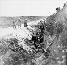 Newfoundland soldiers in support trench, 1 July 1916