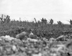 Men from The Wiltshire Regiment attacking near Thiepval, 7 August
