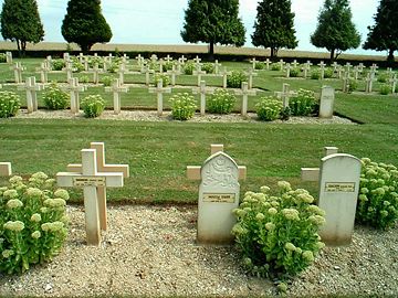 Christian, Muslim and Jewish graves side-by-side on the Somme. Both British and French armies contained many troops from the colonies.