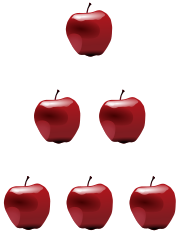 Natural numbers can be used for counting (one apple, two apples, three apples, ...).