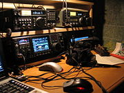 Amateur Radio Station with multiple Receivers and Tranceivers