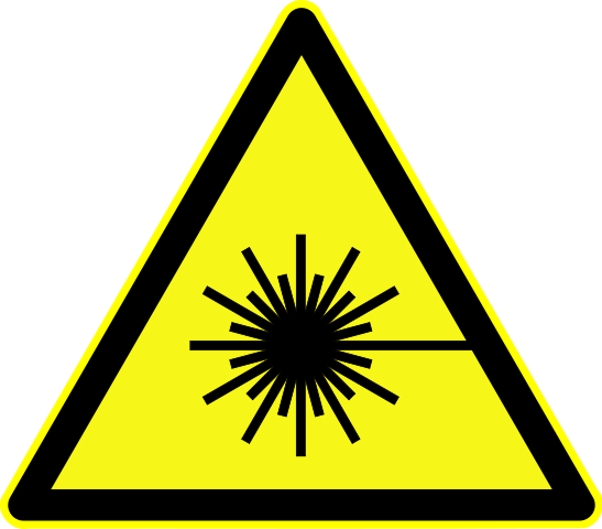 Image:DIN 4844-2 Warnung vor Laserstrahl D-W010.svg