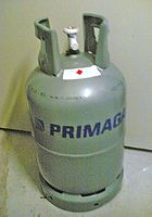 Retail sale of propane cylinders.