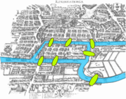 The Seven Bridges of Königsberg is a famous problem solved by Euler.