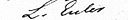 Leonhard Euler's signature