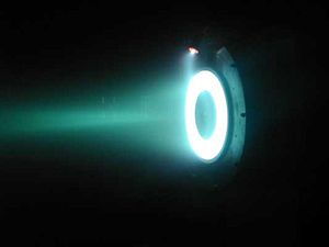 Hall effect thruster. The electric field in a plasma double layer is so effective at accelerating ions that electric fields are used in ion drives