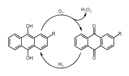 Hydrogen peroxide production with the anthraquinone process