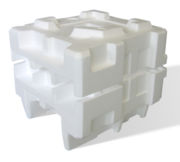Expanded polystyrene packaging material