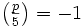 \;\left(\tfrac{p}{5}\right)=-1\;