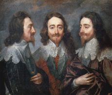 This triple portrait of Charles I was sent to Rome for Bernini to model a bust on