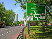 Park Lane is one of the new free through routes.