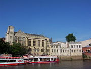 The Guildhall where members of the City of York Council meet.