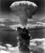Nuclear explosion at Nagasaki