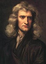 Sir Isaac Newton, founder of classical mechanics and famous for the laws of motion and law of gravity