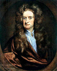 Newton in a 1702 portrait by Godfrey Kneller.