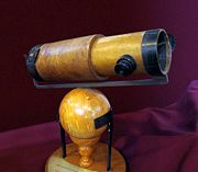 A replica of Newton's 6-inch (150 mm) reflecting telescope of 1672 for the Royal Society.