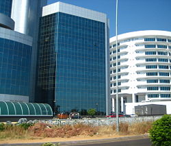 Modern buildings in Gaborone