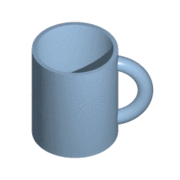 A continuous deformation between a coffee mug and a donut illustrating that they are homeomorphic. But there does not need to be a continuous deformation for two spaces to be homeomorphic.