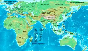 Eastern Hemisphere at the end of the 11th century AD.
