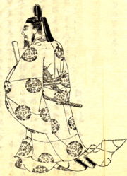 Fujiwara Michinaga of Japan, by Kikuchi Yōsai