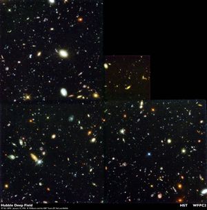 The Hubble Deep Field.