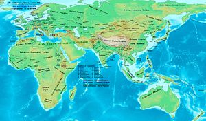 Eastern Hemisphere in 700 AD.