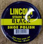 A can of Lincoln shoe polish, in a 2-ounce tin