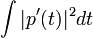 \int |p'(t)|^2 dt