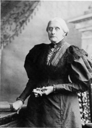 Susan B. Anthony worked with Tubman for women's suffrage.