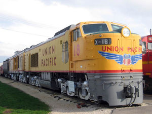 UP 18, preserved at the Illinois Railway Museum.