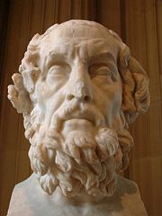 Bust of Homer, a Greek poet