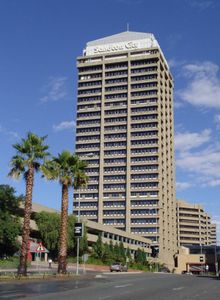 Sandton City, the first building to be built in Sandton to replace the commercial function of the CBD.