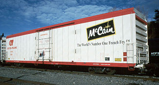 Cryogenic refrigerator cars, such as those owned and operated by Cryo-Trans, Inc., are still used today to transport frozen food products, including french fries. Today, Cryo-Trans operates a fleet in excess of 515 cryogenic railcars.
