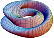 The "figure 8" immersion of the Klein bottle.