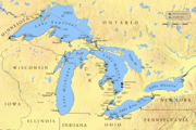 Geographical diagram of ships wrecked during the storm.