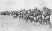 A French bayonet charge in World War I