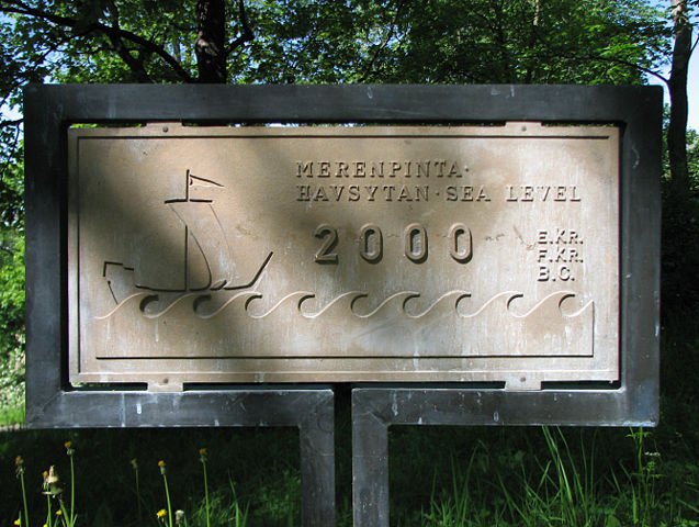 Image:Vartiovuori sea level plaque.jpg