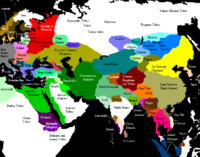 Map of Eurasia circa 1200 C.E.