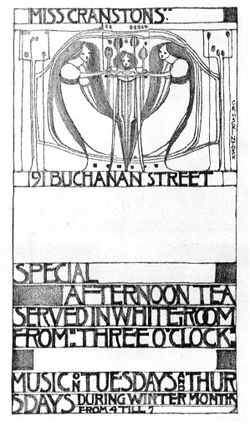 Poster design by Charles Rennie Mackintosh.