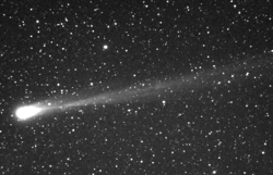 The comet on the evening of its closest approach to Earth on 25 March 1996.