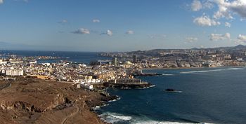 View of Las Palmas de Gran Canaria from La Isleta