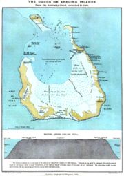 Map of South Keeling Islands (1889)