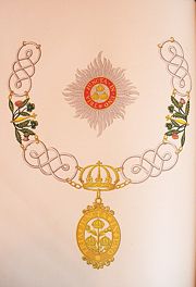 The insignia of a Knight Grand Cross of the civil division of the order.
