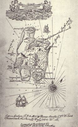 Map created by Robert Louis Stevenson.