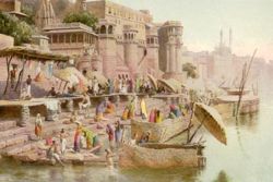 Painting of Benares in 1890.