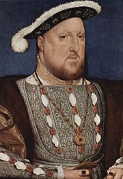 Henry VIII King of England and Irelandby Hans Holbein the Younger.