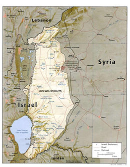 Political map of the Sea of Galilee region today.