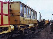 A replica LMR coach and Rocket at the Rocket 150 event